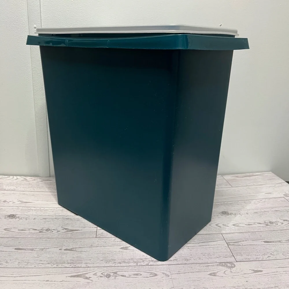 Tupperware Modular Mate Rectangular Container Bin 1430 Teal Green‎ Storage Lid